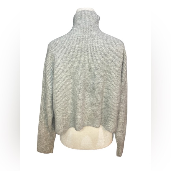 Topshop Light Gray Cowl Neck Sweater - Picture 2 of 6